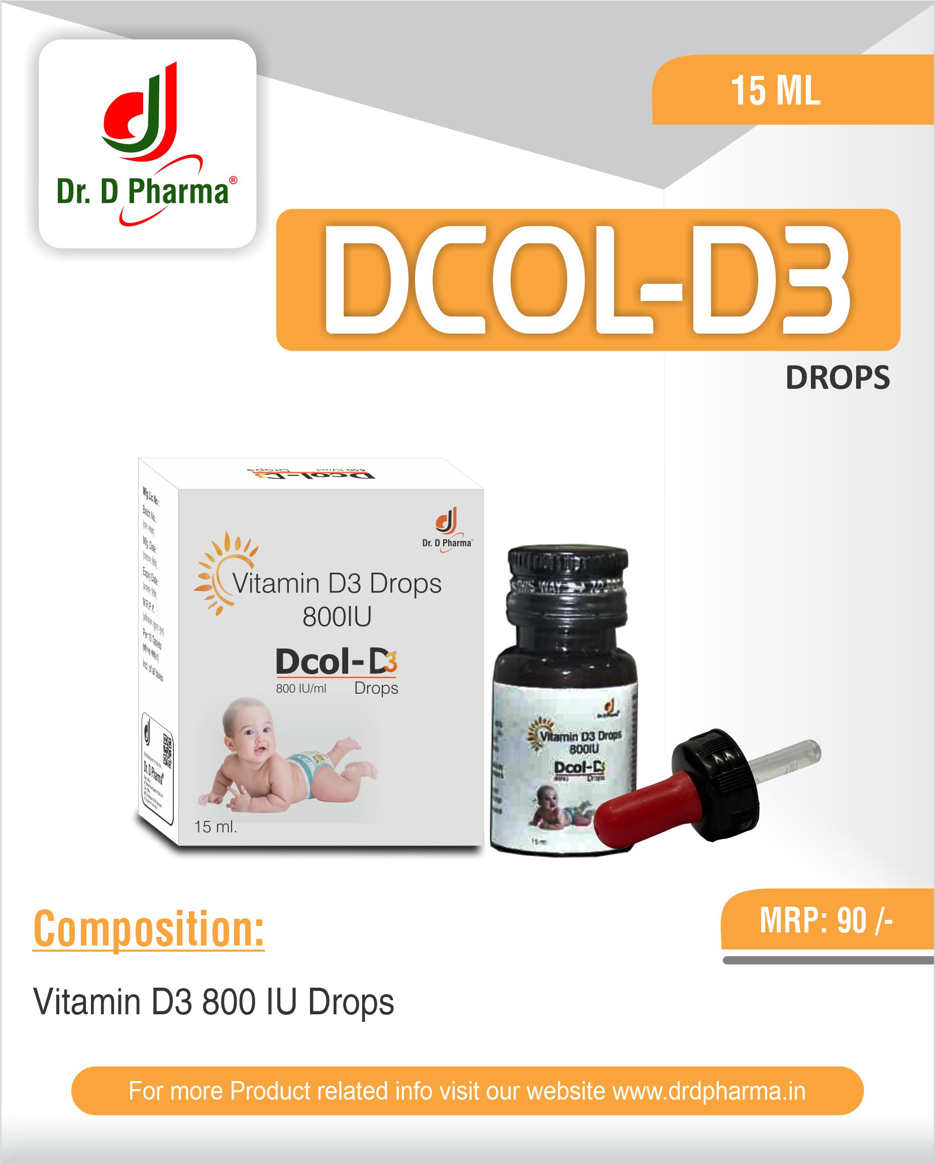 DCOL D3 DROP 15ML
